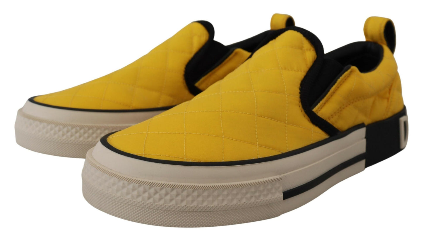 Chic Yellow Slip-On Sneakers for Women