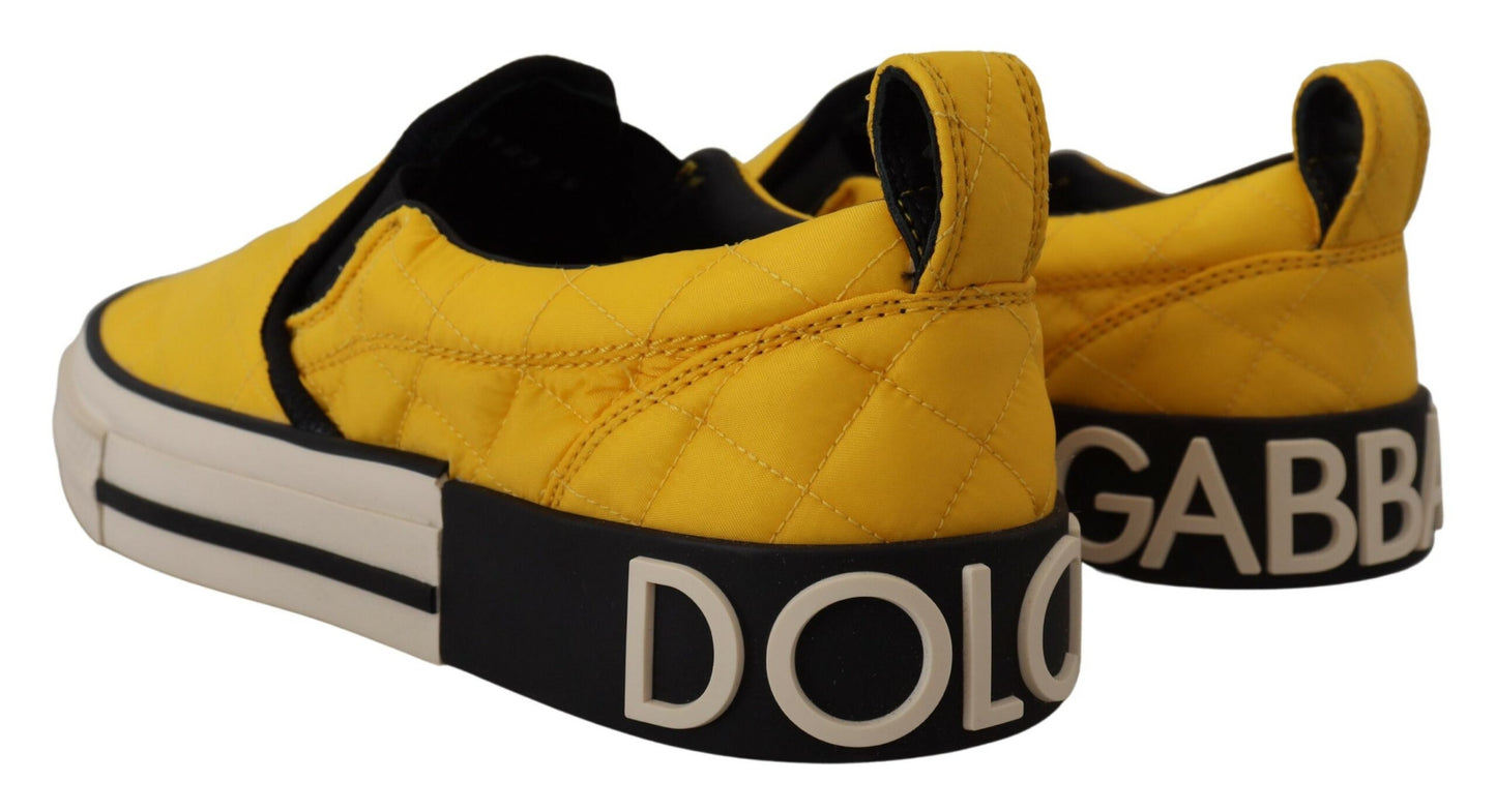 Chic Yellow Slip-On Sneakers for Women