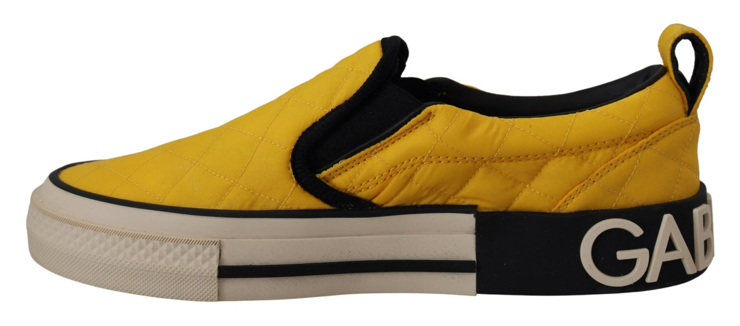 Chic Yellow Slip-On Sneakers for Women