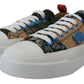 Multicolor Patchwork Lace-Up Sneakers