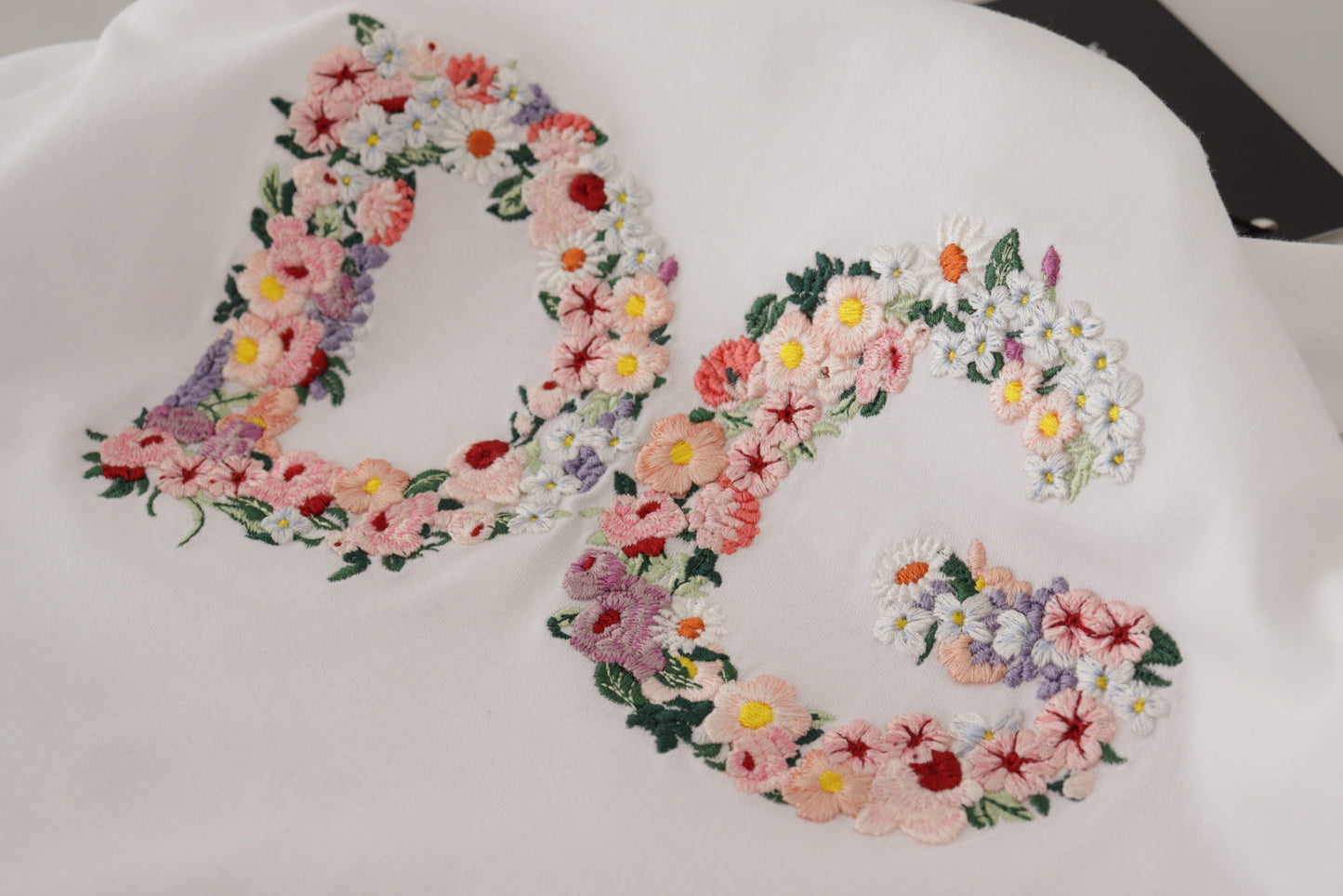 Elegant Embroidered Floral Cotton Tee