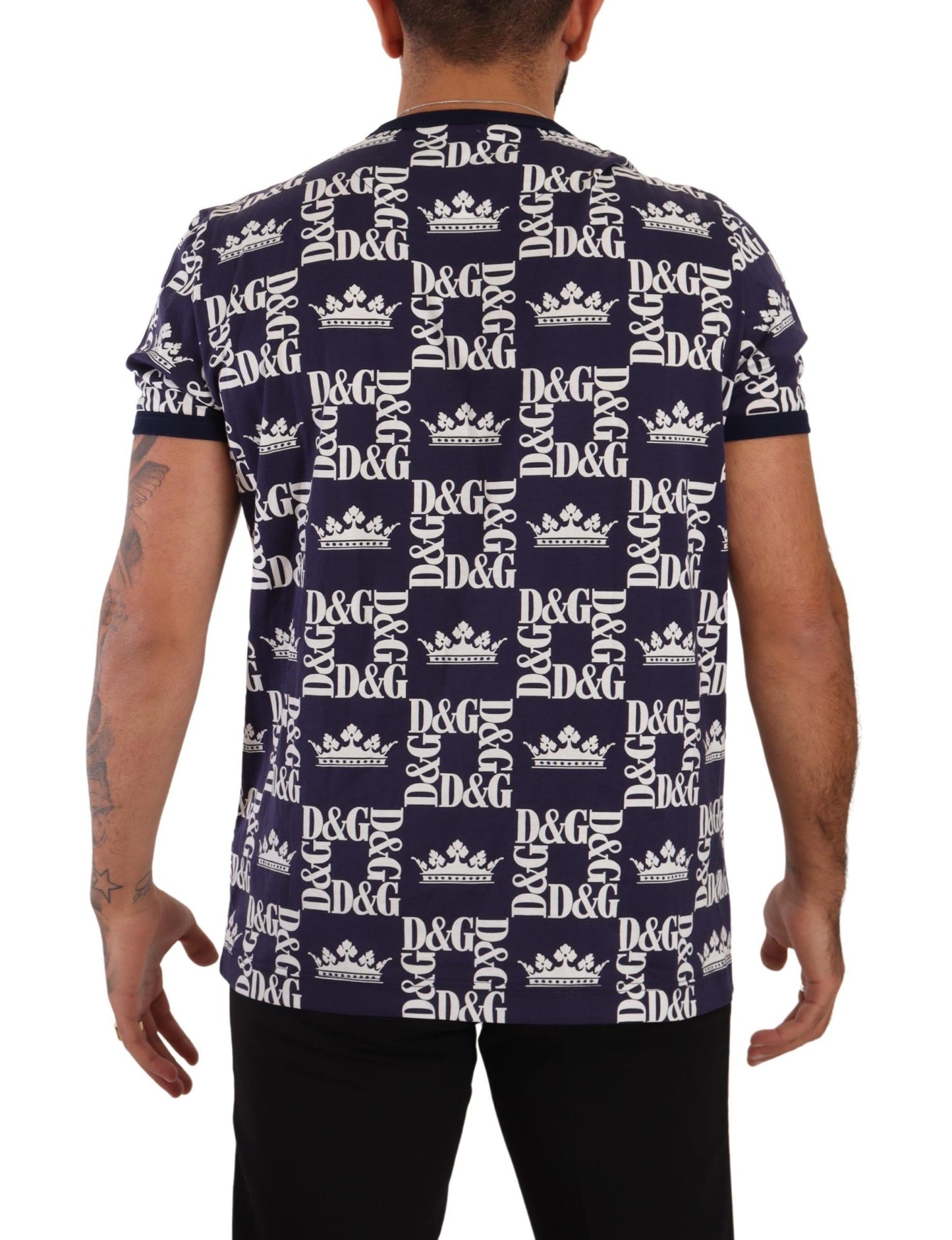 Regal Crown Print Crewneck T-Shirt