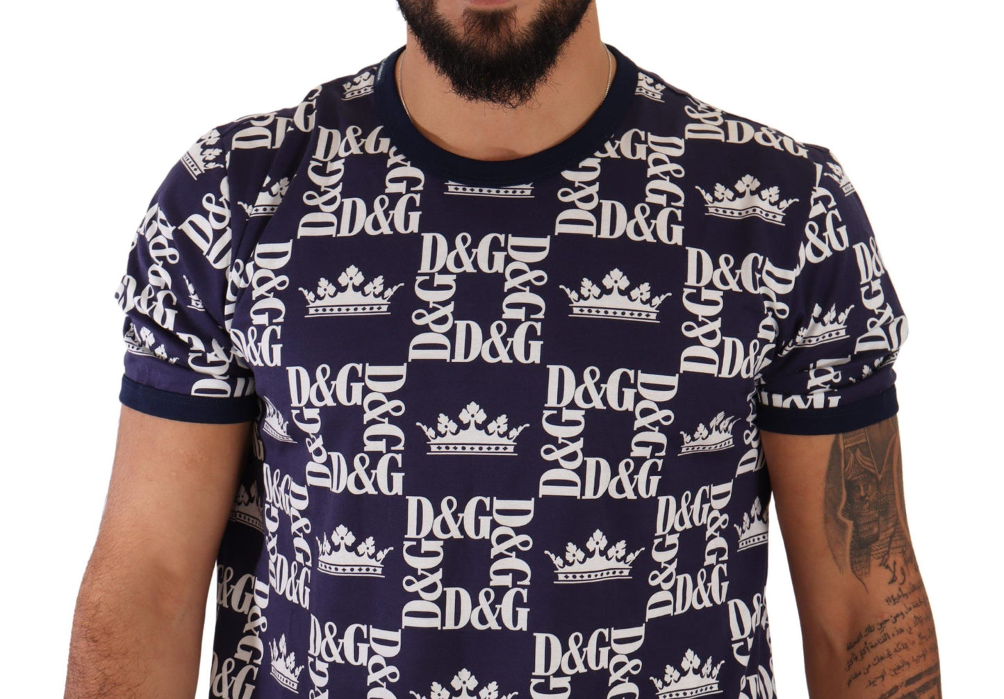 Regal Crown Print Crewneck T-Shirt