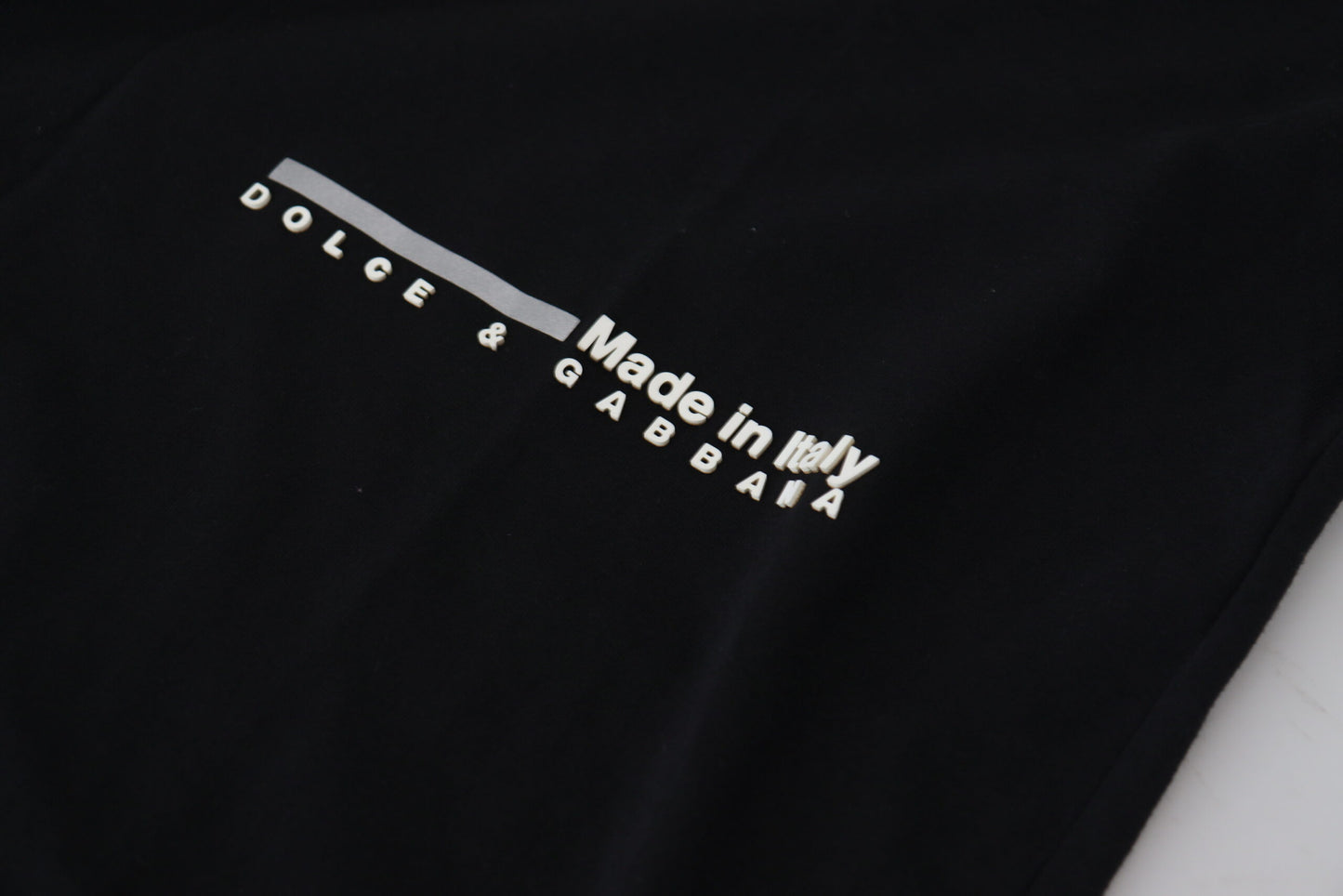 Elegant Black Crew Neck Tee with Logo Detail