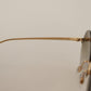 Elegant Gold & Brown Designer Sunglasses