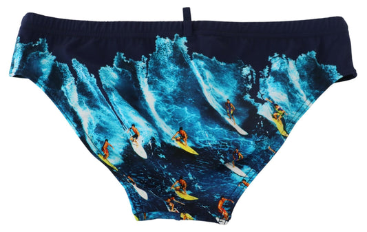 Exclusive Multicolor Graphic Swim Briefs