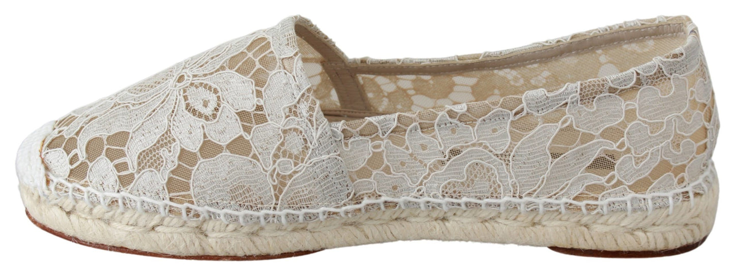 Elegant Beige Espadrilles Flat Shoes