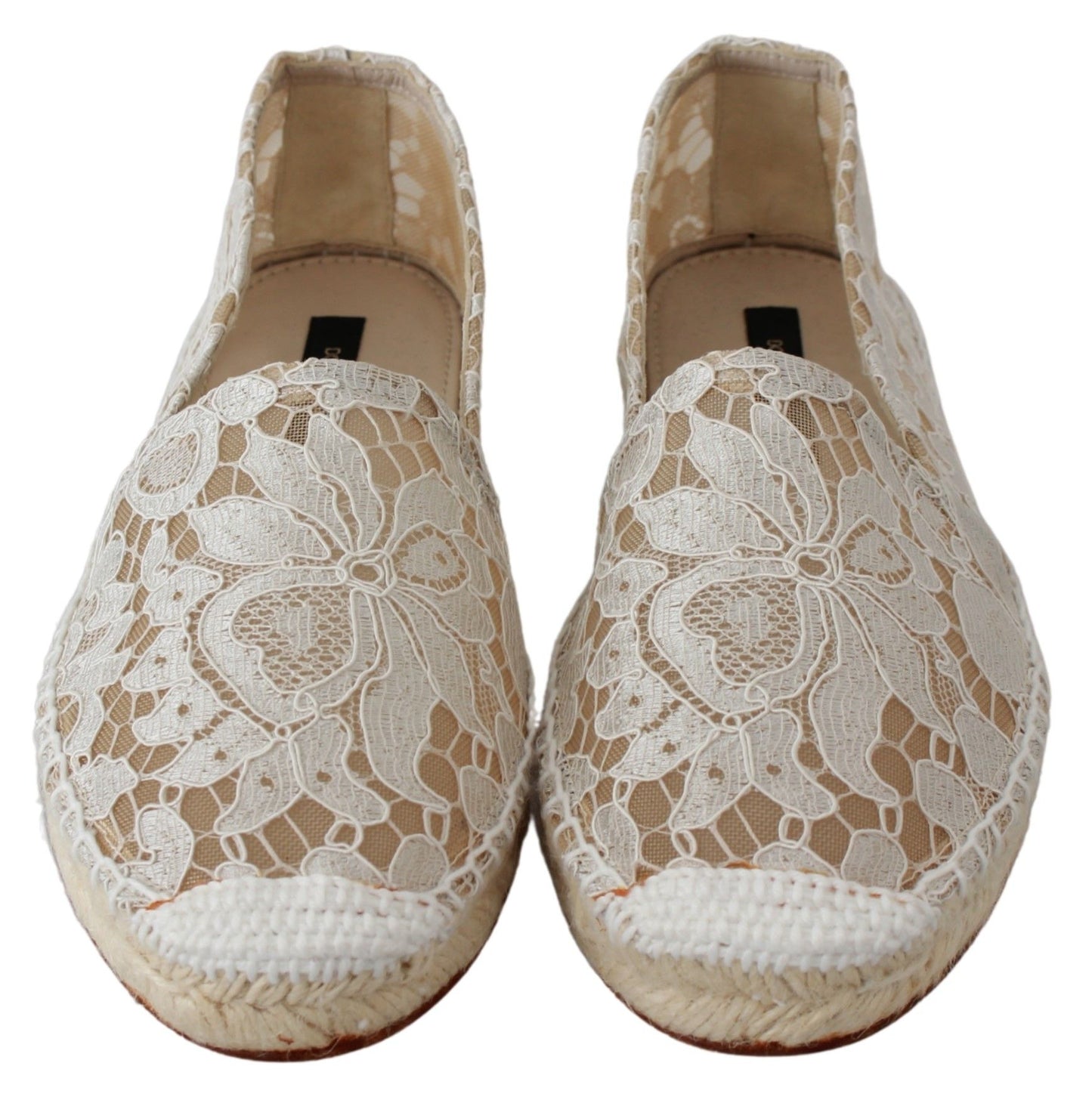 Elegant Beige Espadrilles Flat Shoes