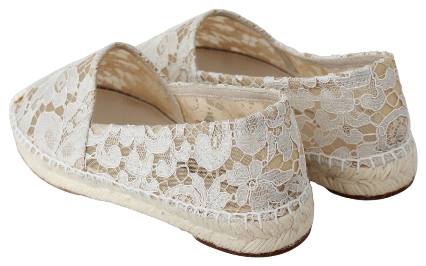 Elegant Beige Espadrilles Flat Shoes