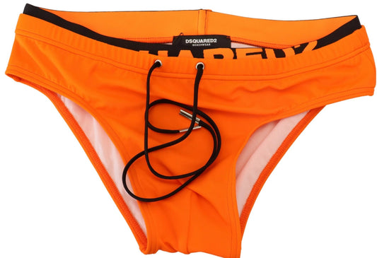 Vibrant Orange Swim Briefs - Summer Essential