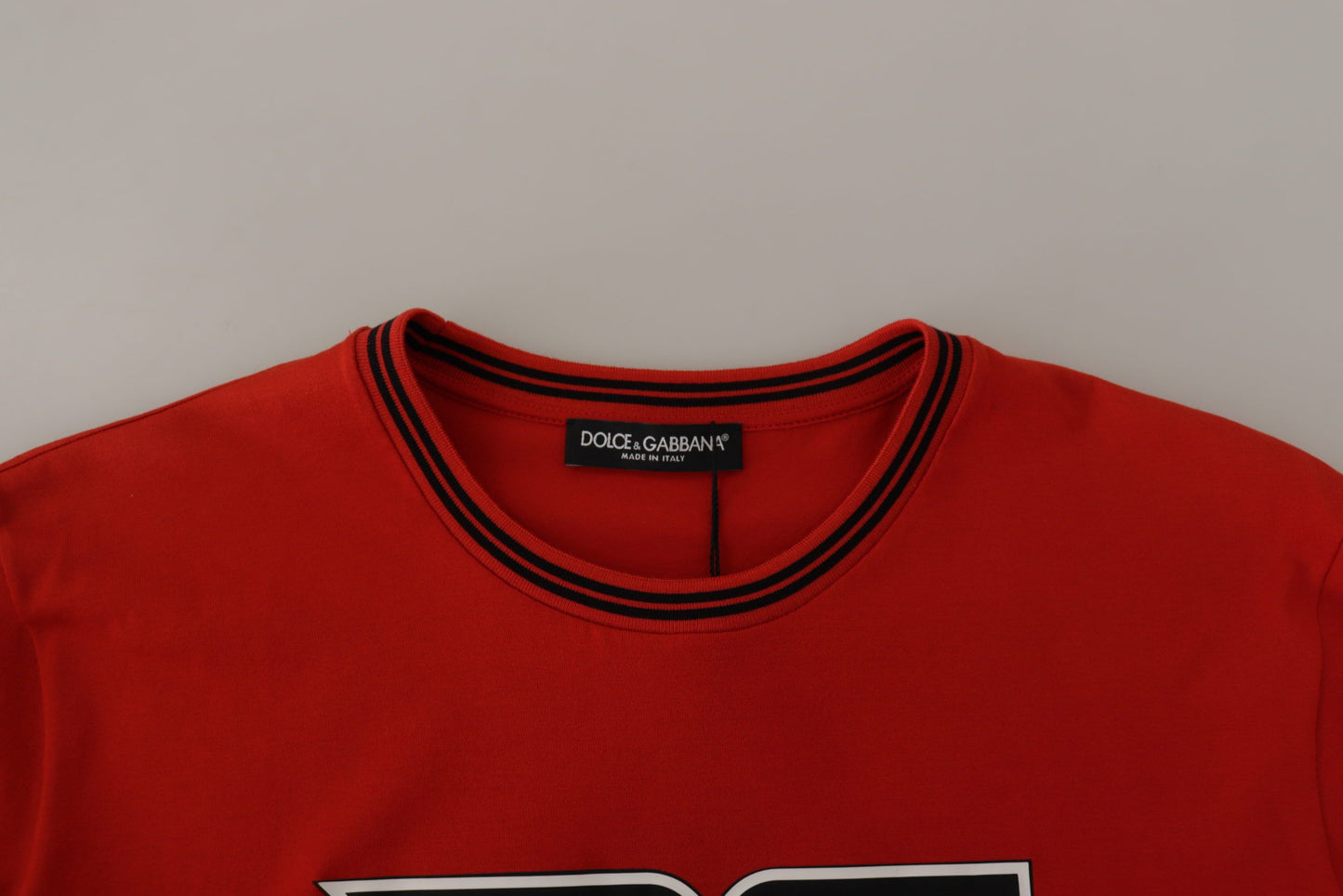 Radiant Red Cotton Logo Tee