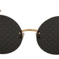 Elegant Gold-Toned Metal Sunglasses
