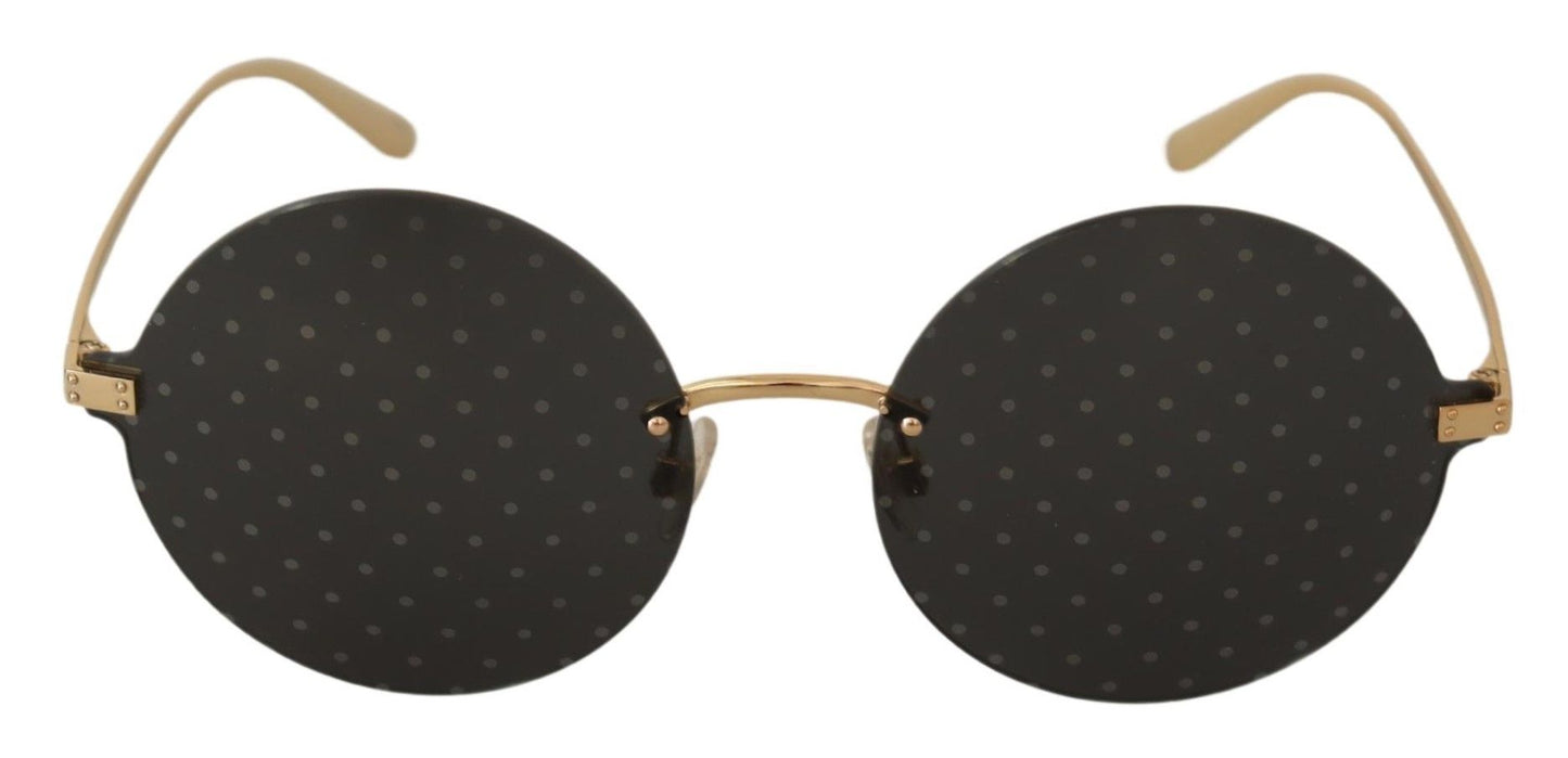 Elegant Gold-Toned Metal Sunglasses