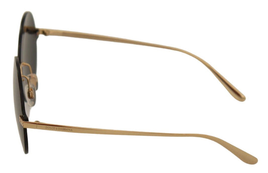 Elegant Gold-Toned Metal Sunglasses