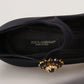 Black Socks Stretch Crystal Pumps Shoes