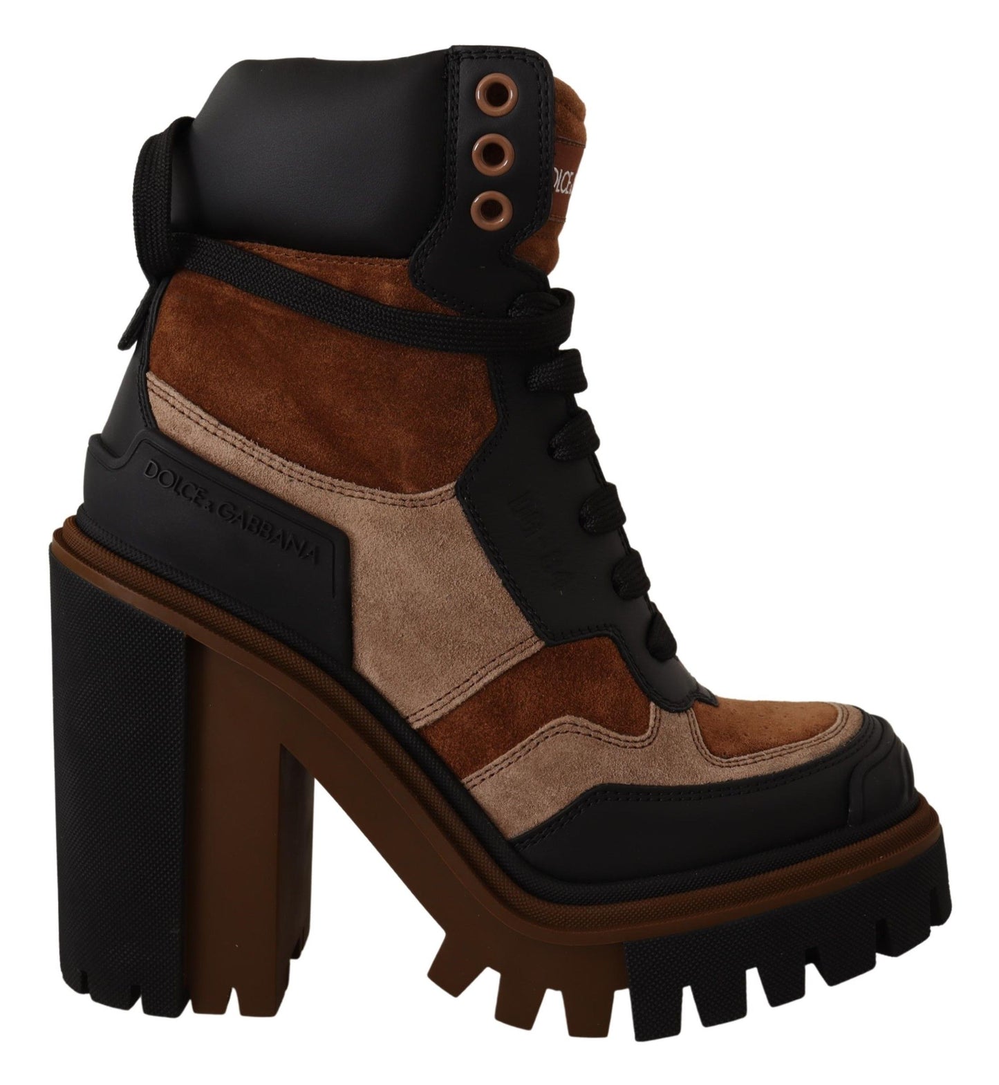 Elegant Leather Ankle Boots in Brown