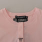 Floral Henley Cotton Tee in Pink