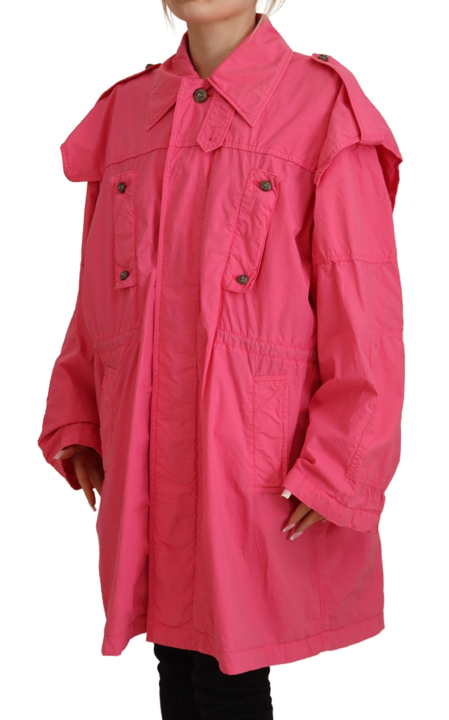 Chic Pink Windbreaker Jacket