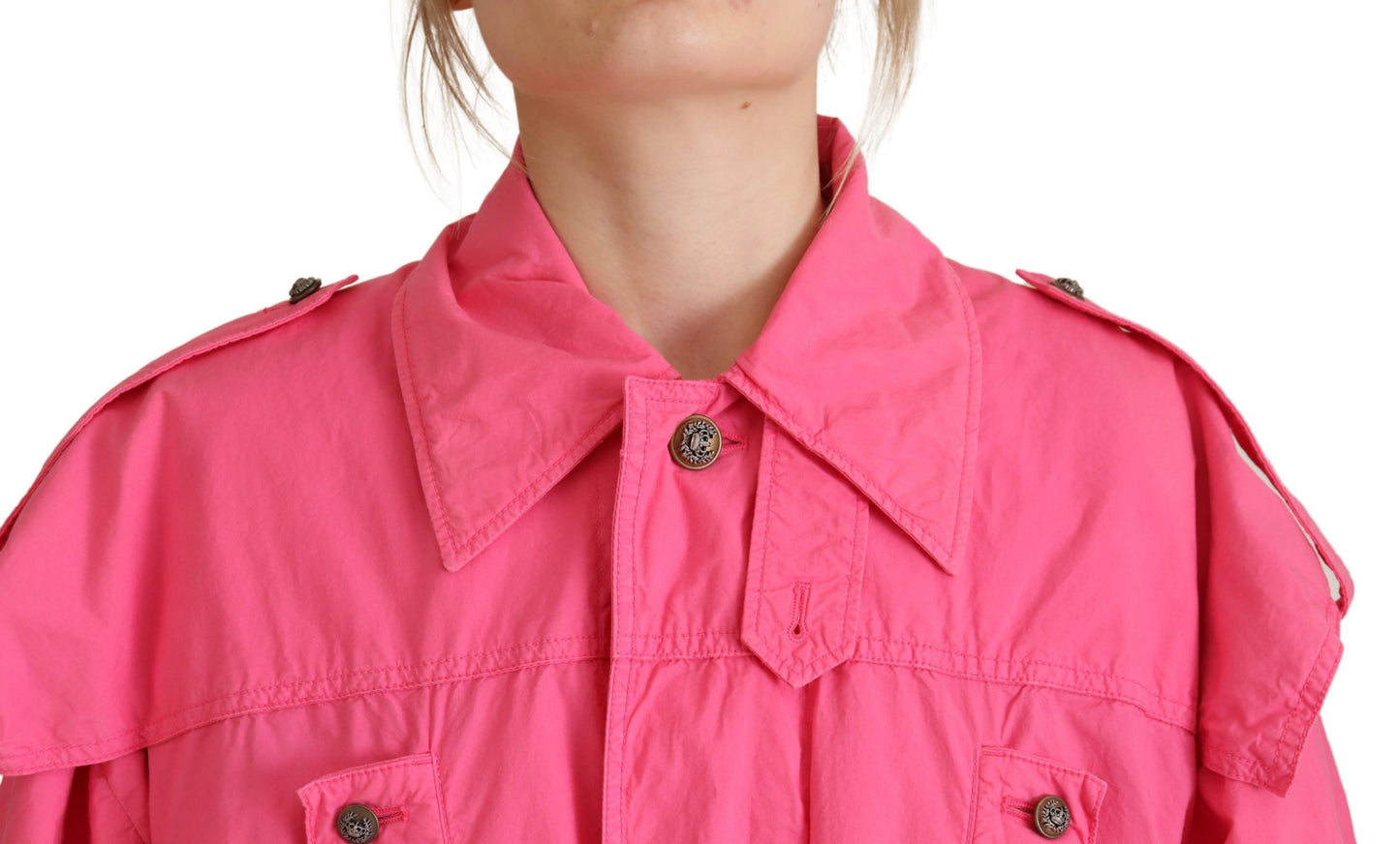 Chic Pink Windbreaker Jacket