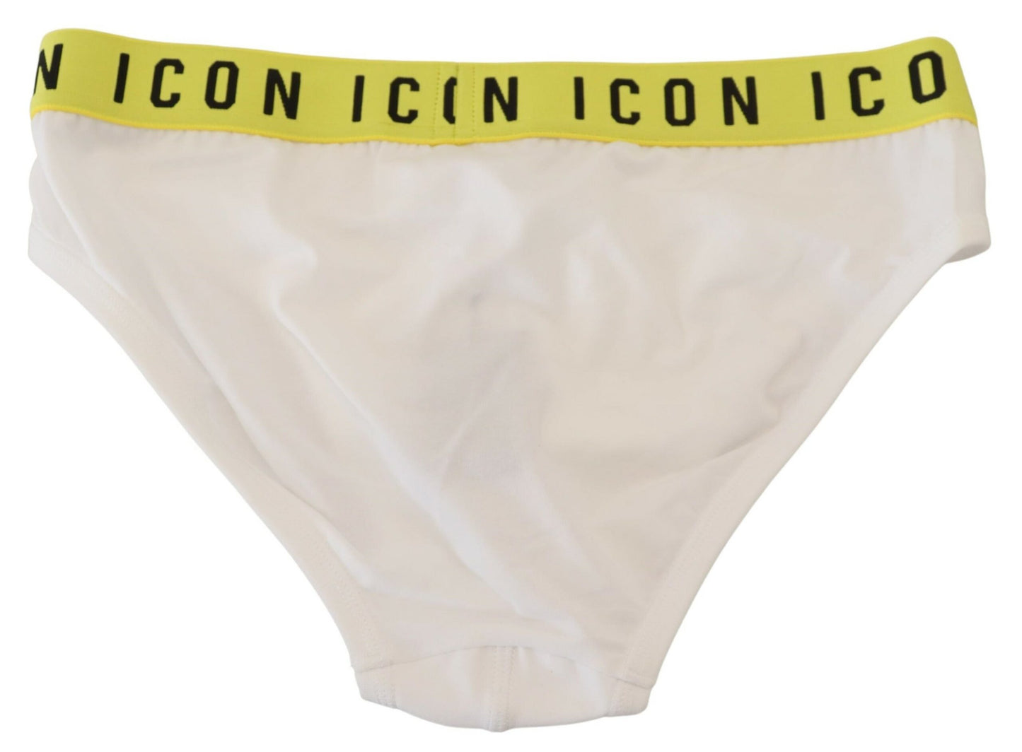 Elegant White Cotton Stretch Brief