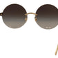Elegant Gold Grey Gradient Sunglasses