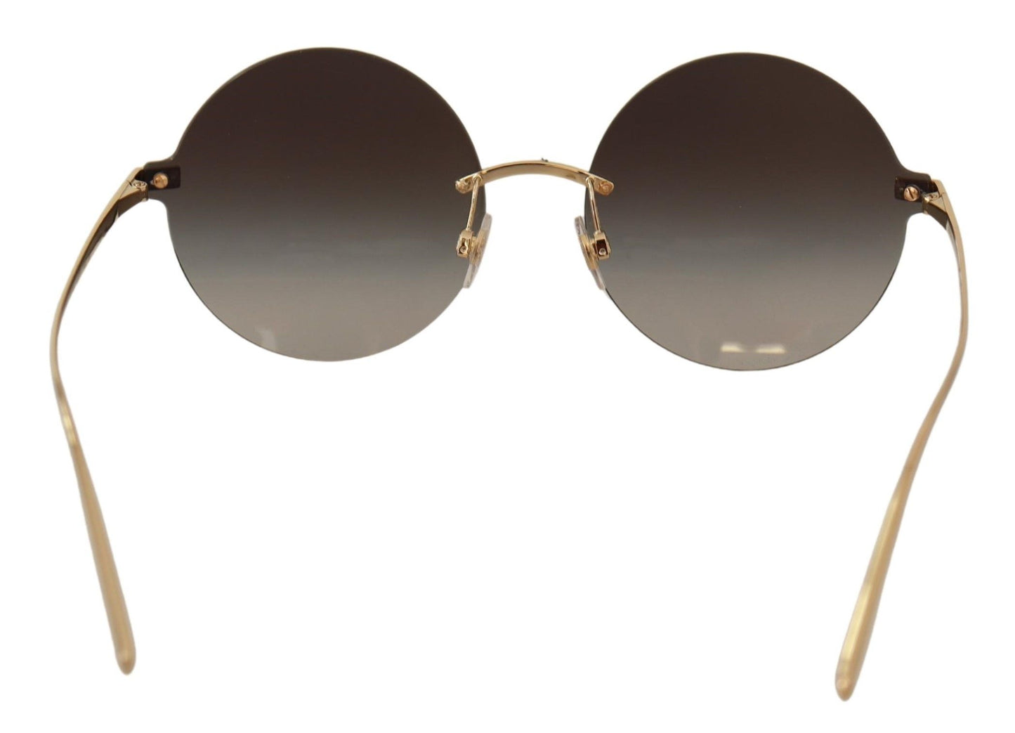 Elegant Gold Grey Gradient Sunglasses