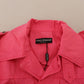 Chic Pink Windbreaker Jacket