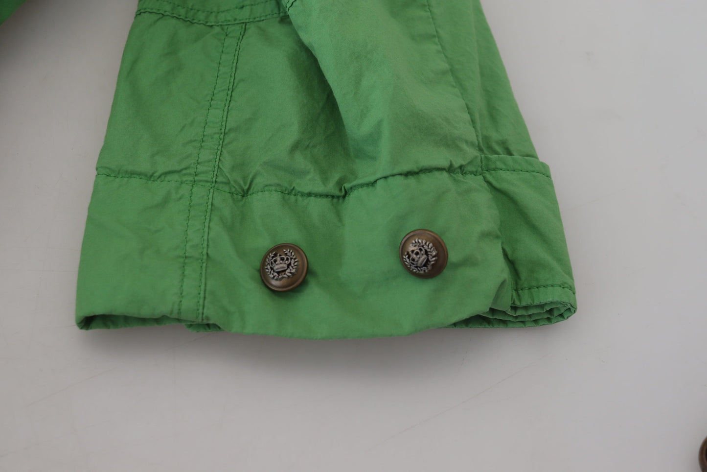 Elegant Green Buttoned Jacket