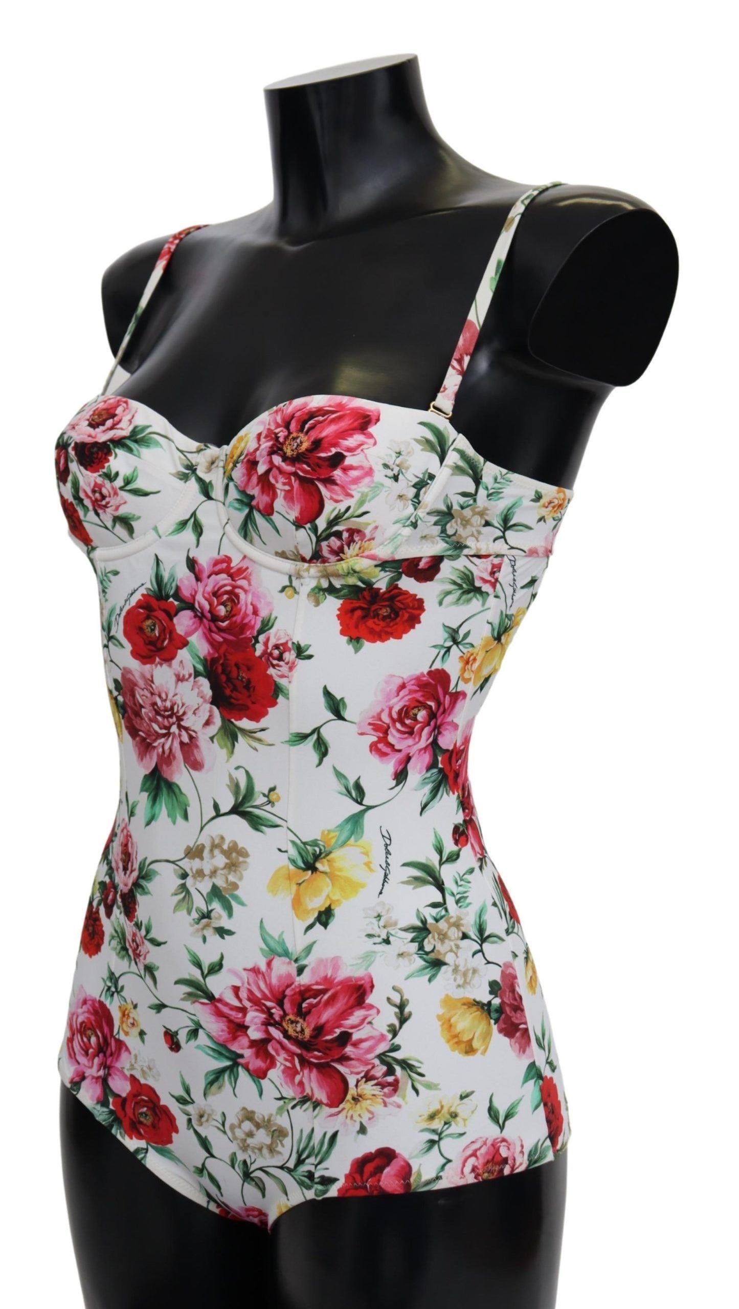 Elegant Floral One-Piece Swimsuit