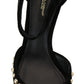 Black Pearl Crystal Vally Heels Sandals Shoes