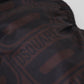 Chic Black and Brown Printed Swim Shorts