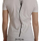 White Black Roses Crewneck Cotton  T-shirt