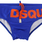 Exclusive Blue Orange Logo Swim Briefs