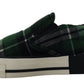 Elegant Velvet Green Loafers Sneakers