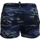 Tropical Wave Design Swim Shorts