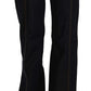 Elegant Mid Waist Straight Denim Pants