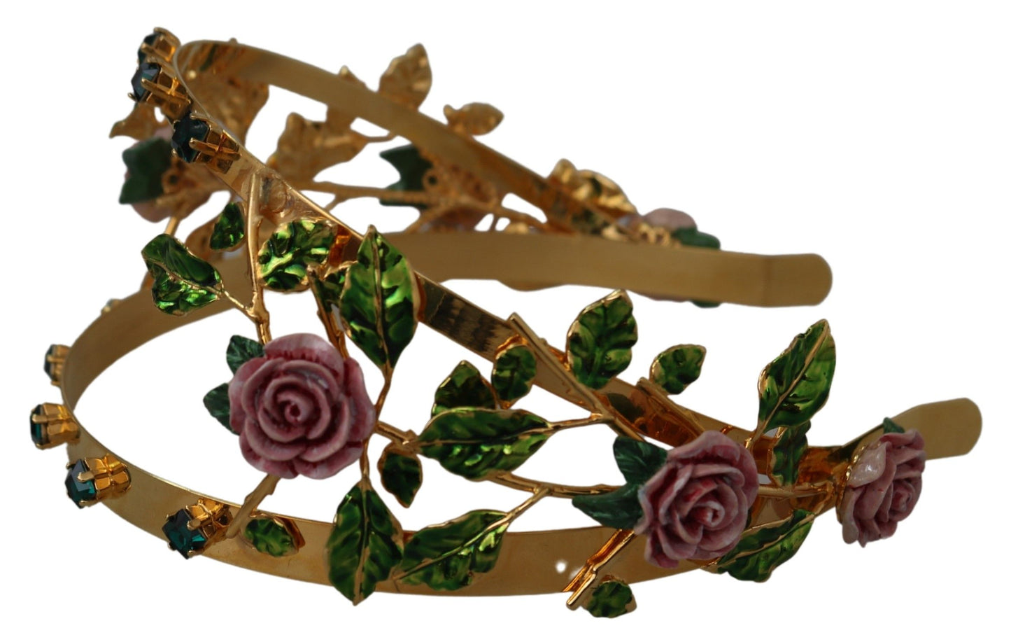 Enchanting Floral Crystal Diadem