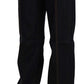 Elegant Mid Waist Straight Denim Pants