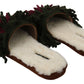 Chic Multicolor Suede Slide Slippers