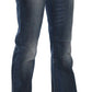 Elegant Mid Waist Boot Cut Denim Pants