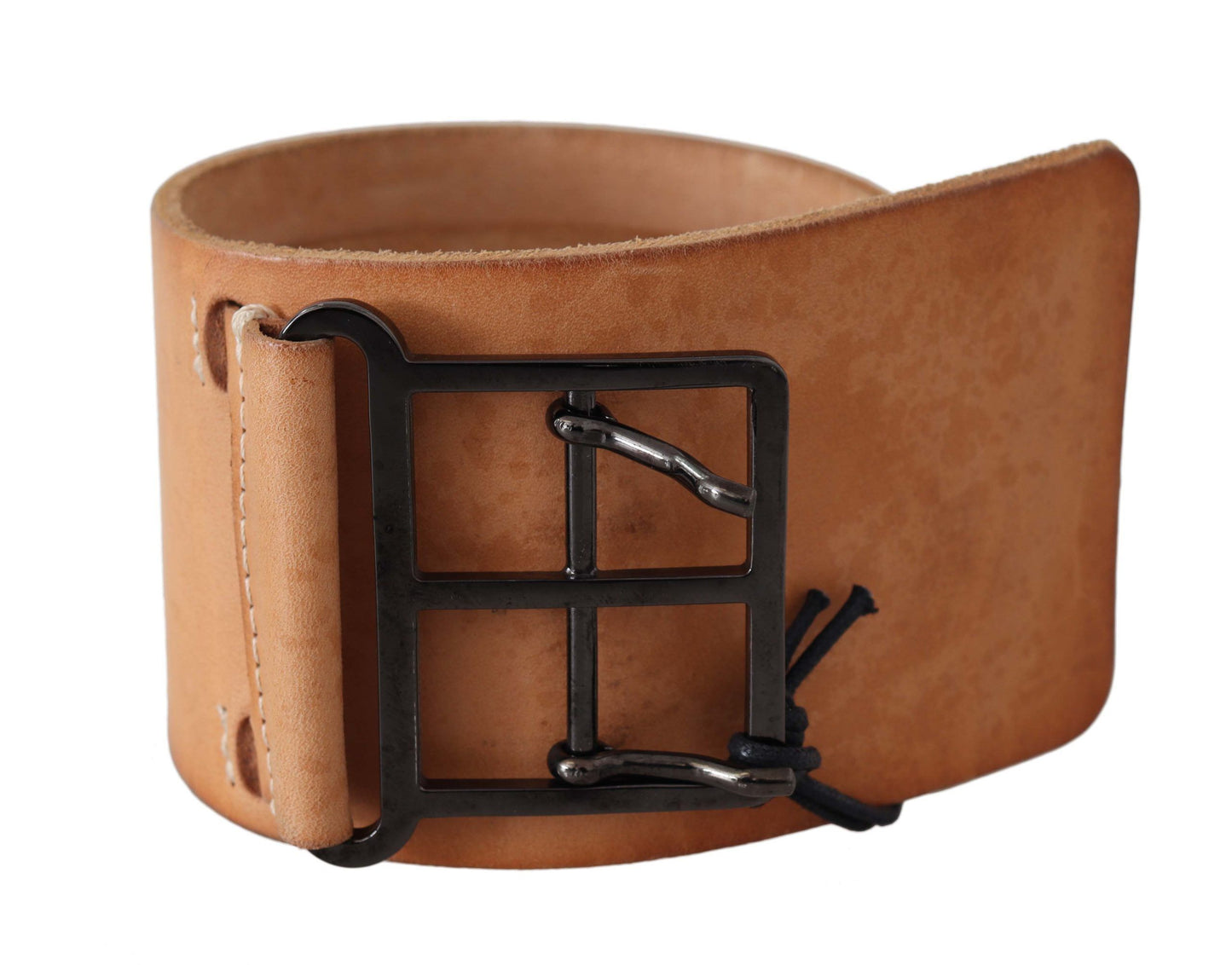 Elegant Light Brown Leather Belt