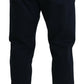 Blue Cotton Dress Formal Men Pants