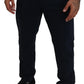 Blue Cotton Dress Formal Men Pants