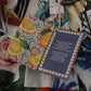 Multicolor Maxi Kaftan Patchwork Poplin Floral Dress
