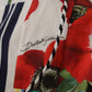 Multicolor Maxi Kaftan Patchwork Poplin Floral Dress