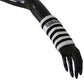 Chic Monochrome Wool Arm Warmers
