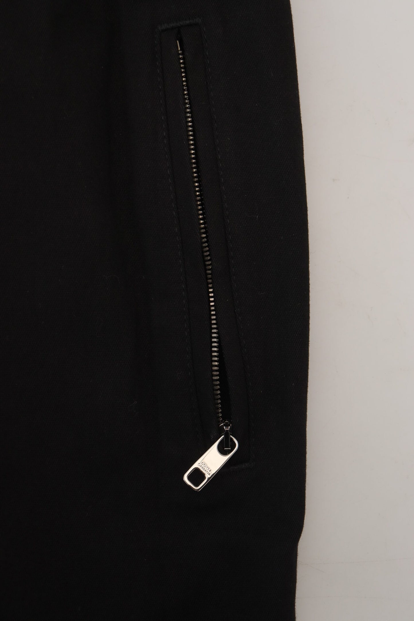 Elegant Black Jogger Pants with Logo Detail