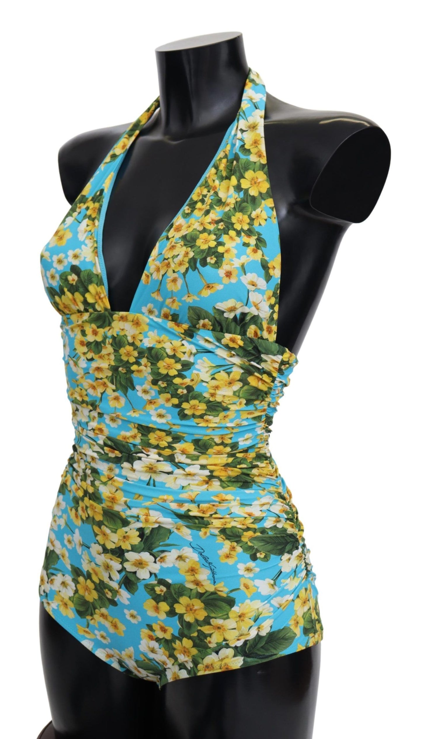 Chic Floral Print One-Piece Swimsuit