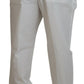White Cotton Dress Formal Men Pants