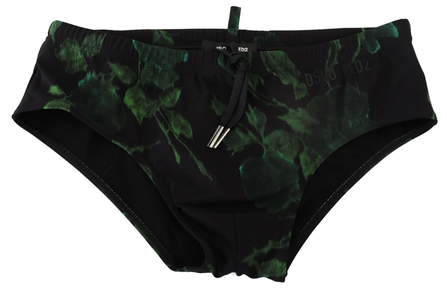 Black Tropical Swim Briefs - Svelte Comfort